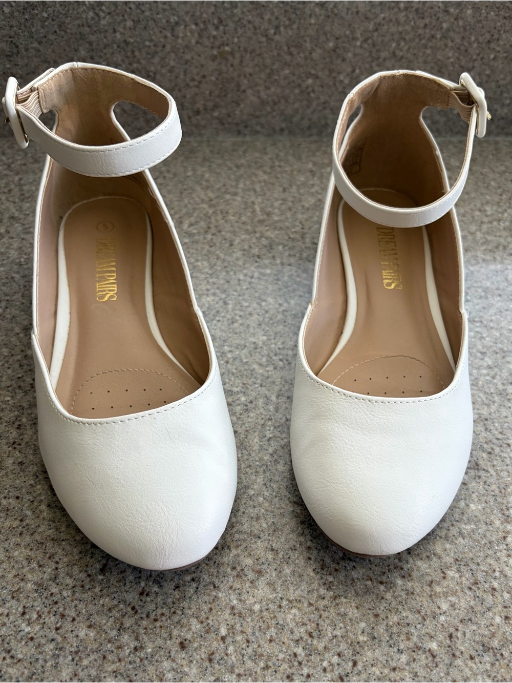 DREAM PAIRS Dress Shoes Girl's Ballerina Flat Ankle Strap Ballet Flats Big Kid 5